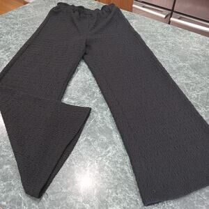 Stitch & Pine Textured High Rise Flare Leg Pants. Girls Size medium 10-12 Trendy